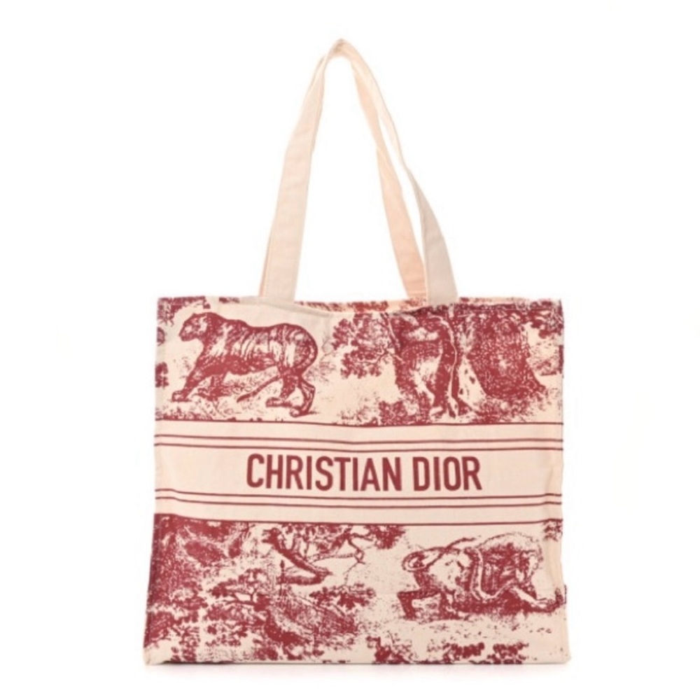 Christian Dior “Dioriviera” Straw Tote